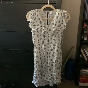 white floral high-low style dress size 10-12